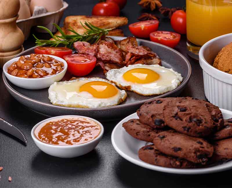Catering hall that serves breakfast